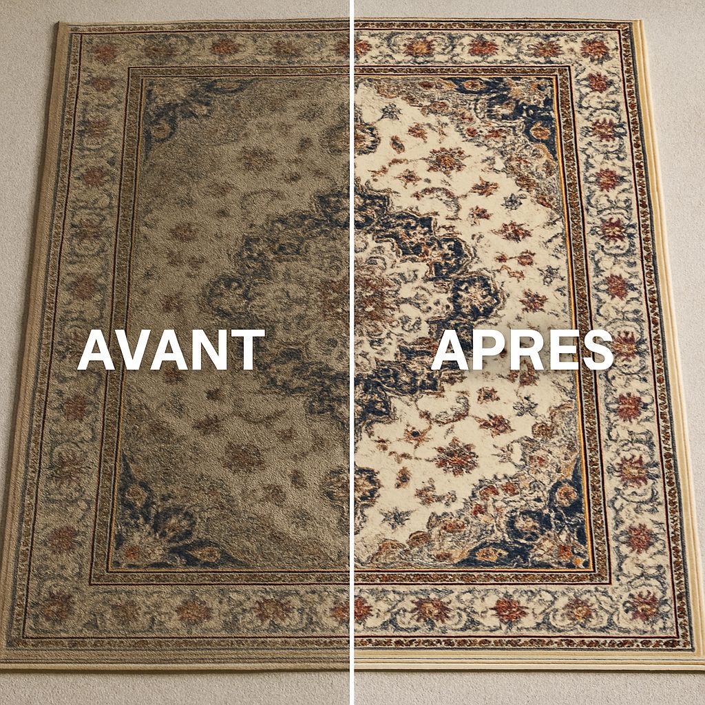 Nettoyage tapis ÔDOME en cours