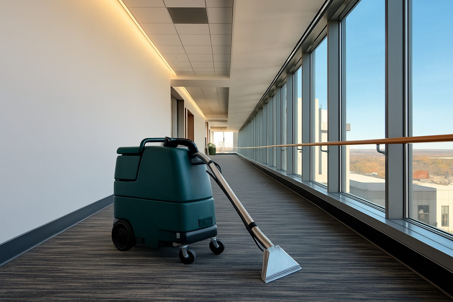 Nettoyage moquette avec extracteur