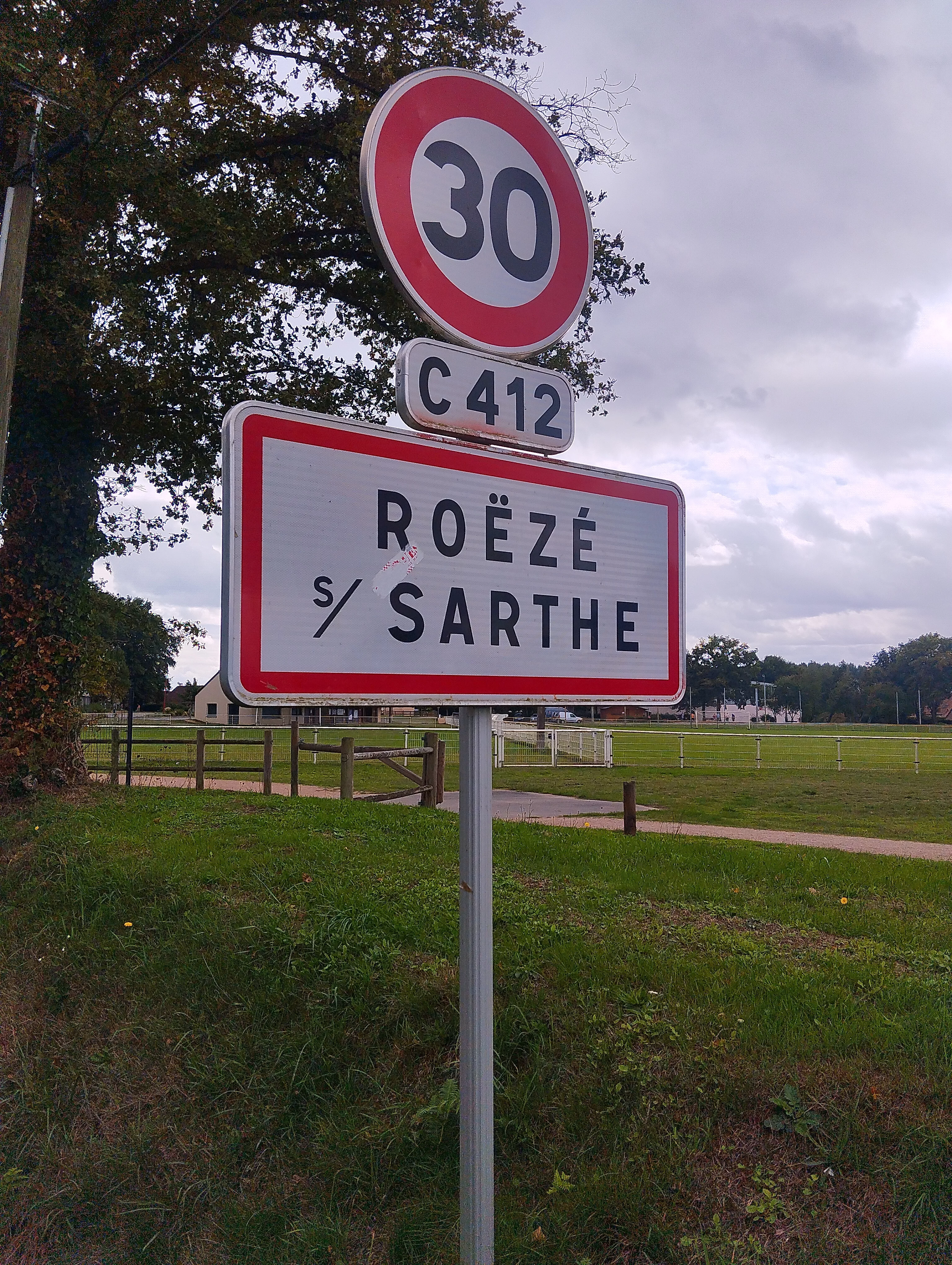 Panneau Roézé-sur-Sarthe 