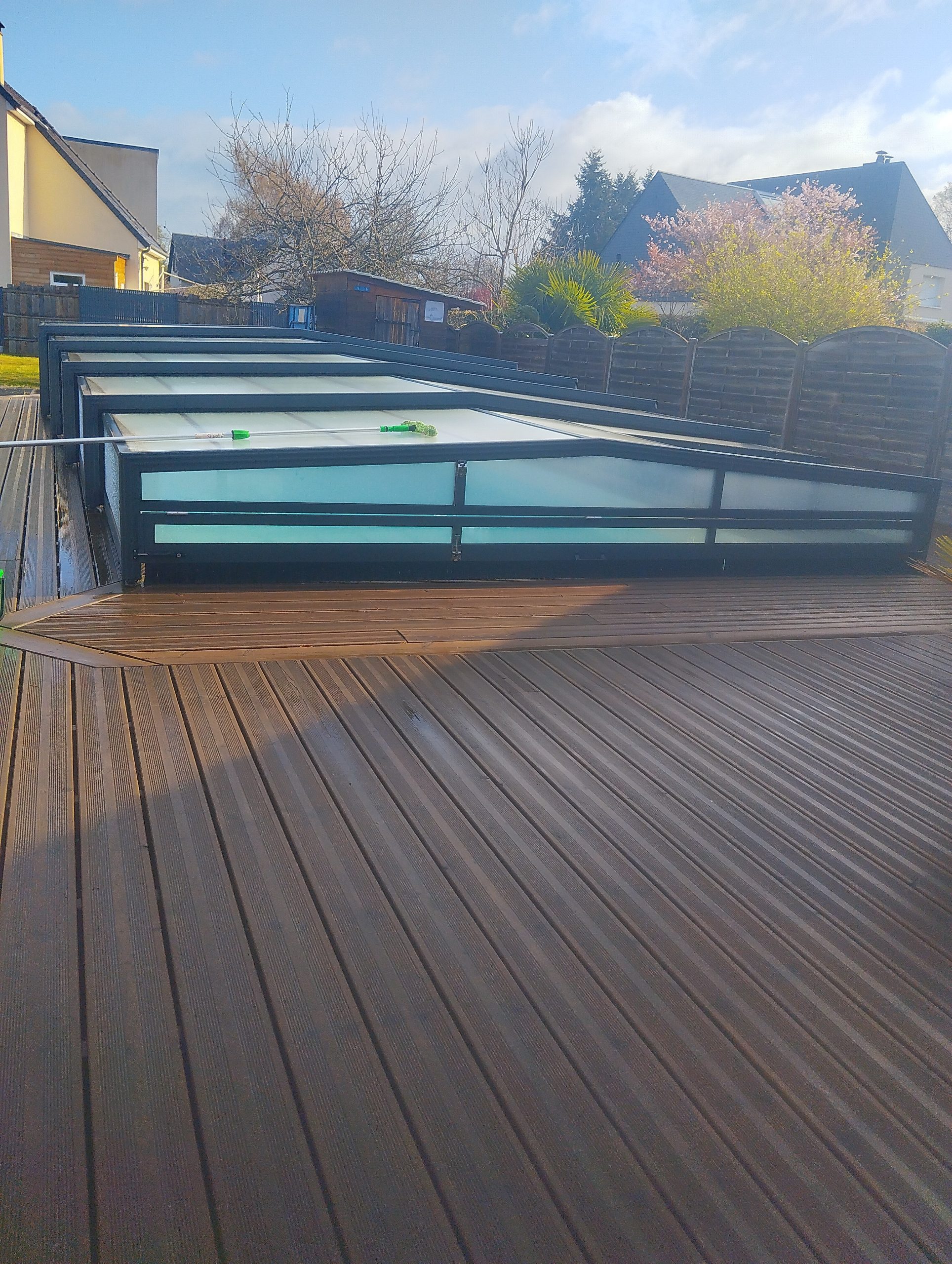 Terrasse nettoyée par ÔDOME