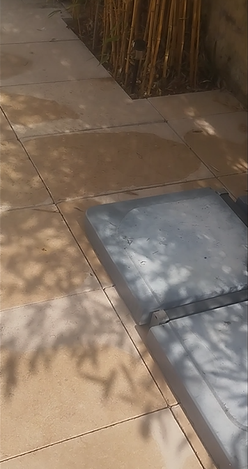 Terrasse après nettoyage