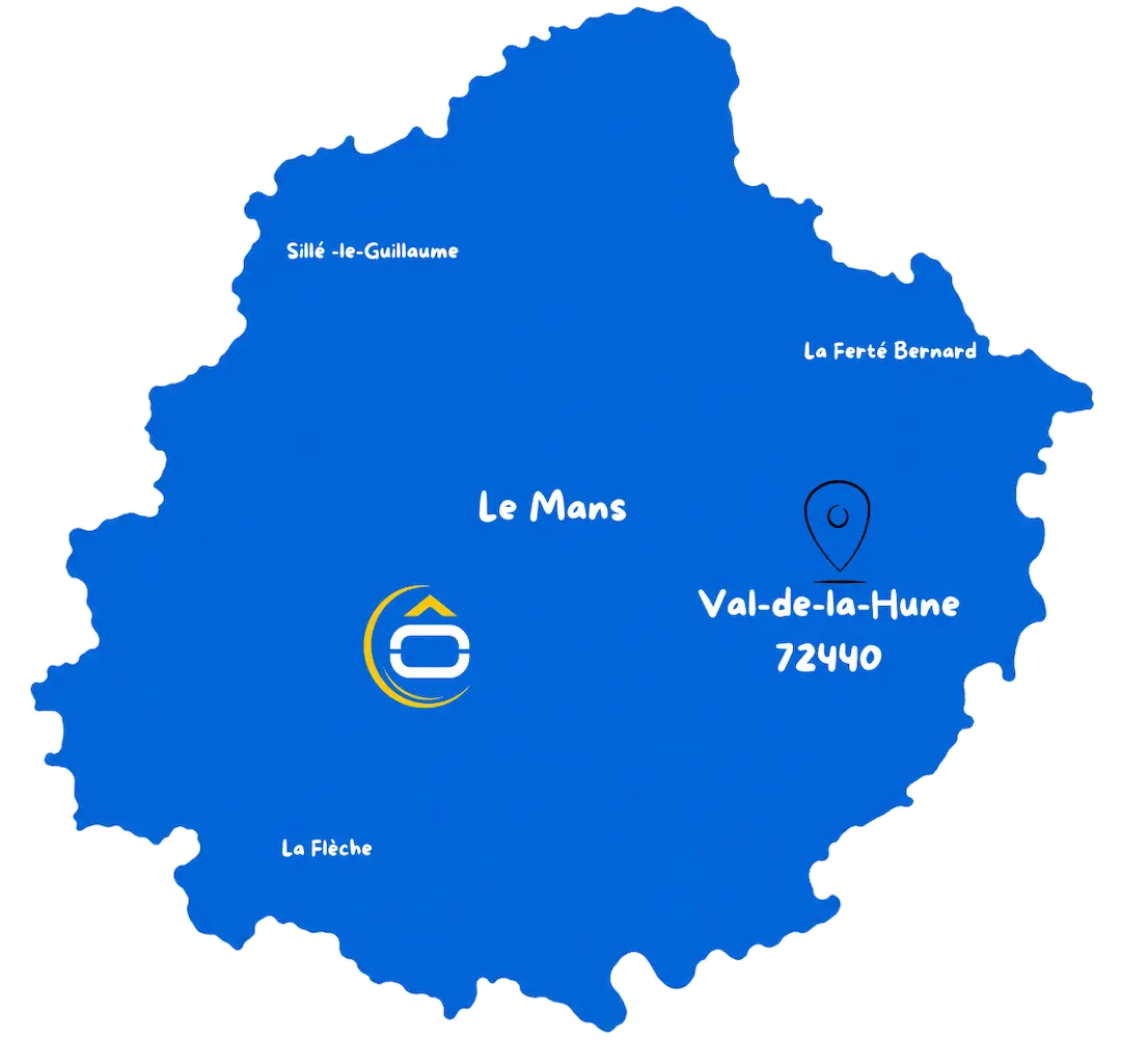 Localisation de Val-de-la-Hune en Sarthe